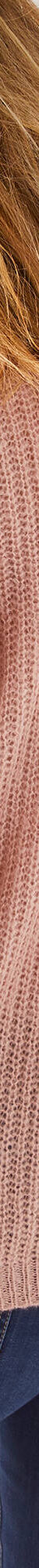 Pull col tunisien, maille anglaise toucher doux (rose poudré) Pull col tunisien, maille anglaise toucher doux (rose poudré)